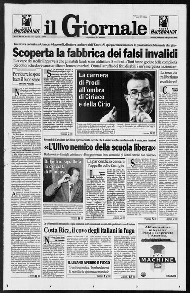 Il giornale : quotidiano del mattino